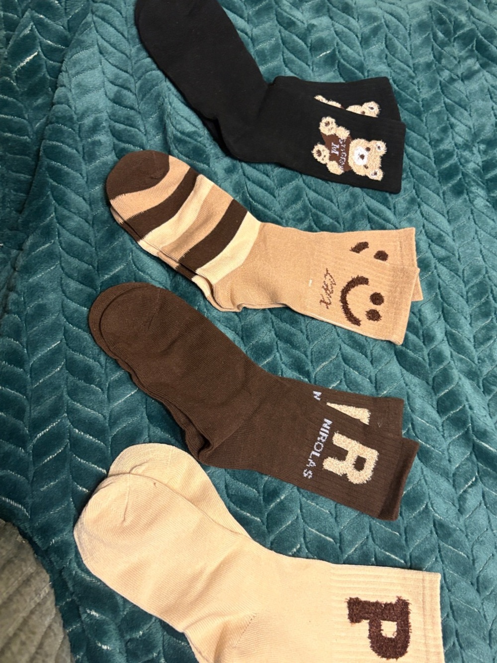 Women's Brown & Beige Mixed Pattern Sock Pack
